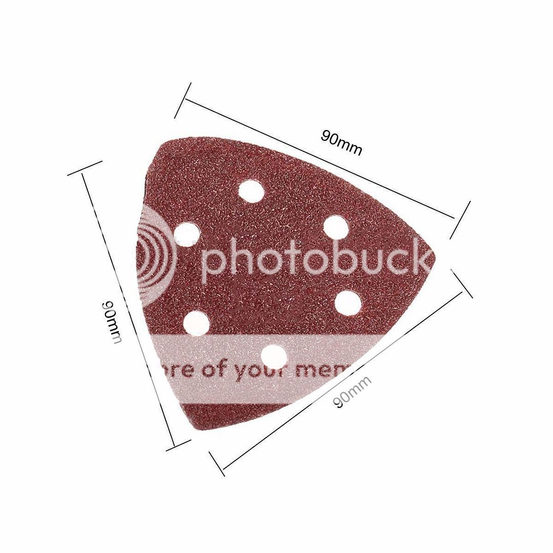 10pcs 90mm Triangle Mouse Sanding Discs Sheets Sander Pads Sandpaper 40